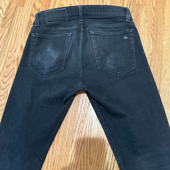 rag & bones men's skinny black jeans, size 31 waist - Picture 5 of 5